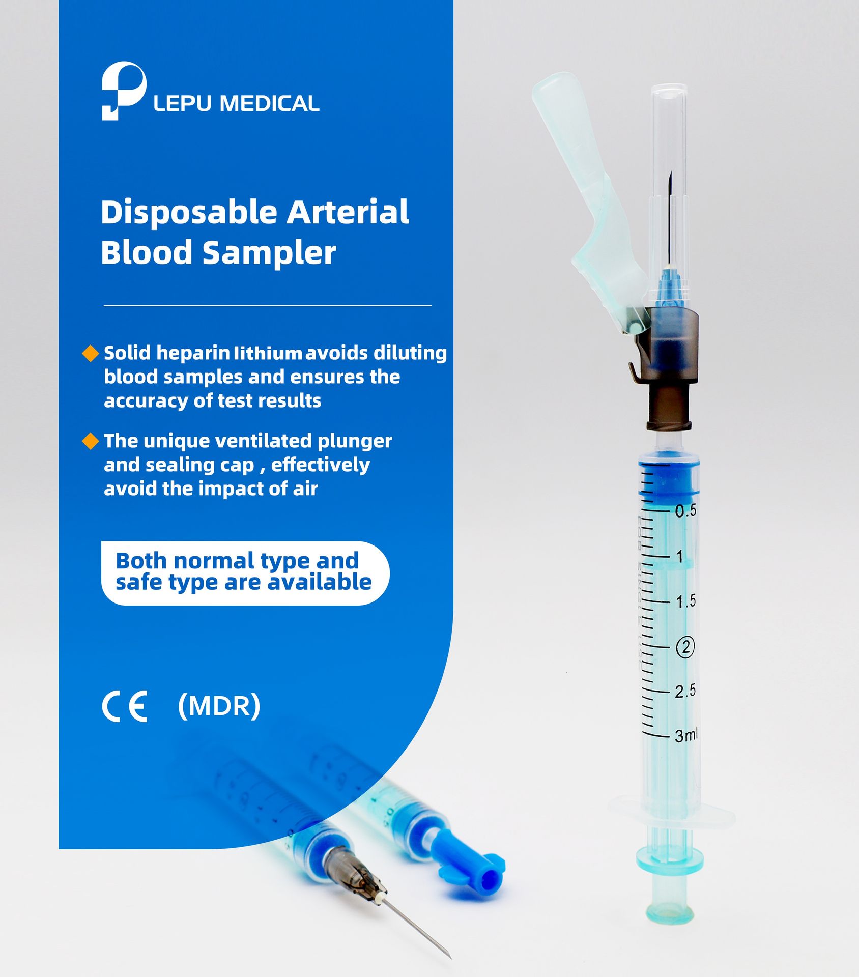 Lepu Arterial Blood Sampling Kit obteve com sucesso a Certificação CE
