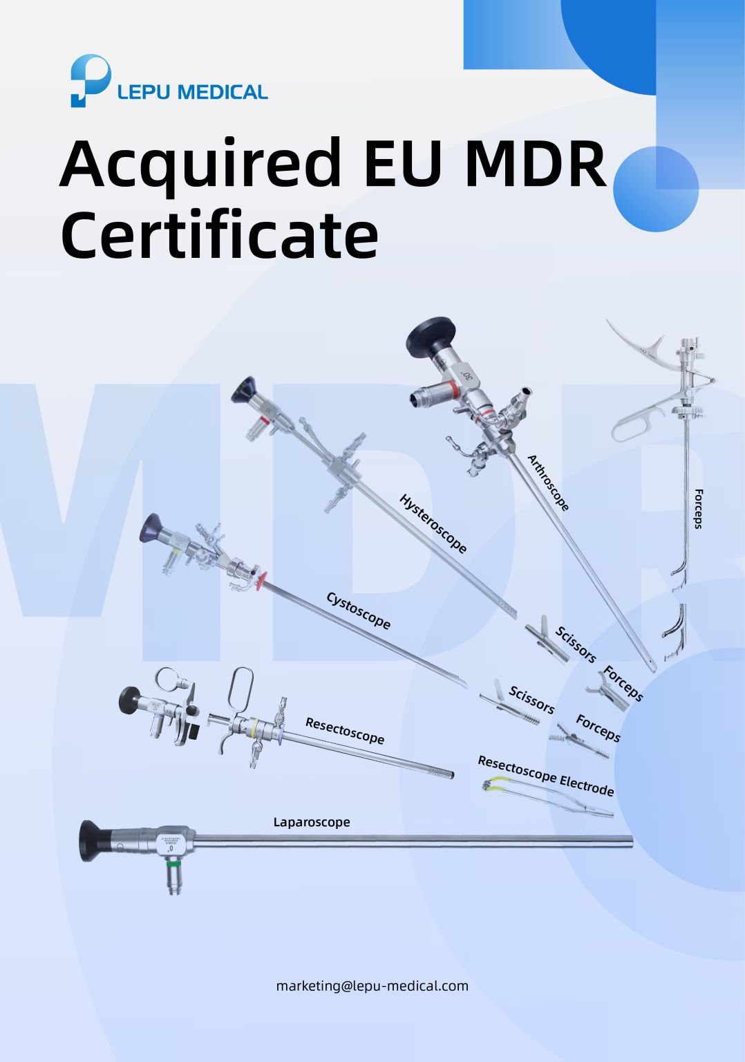 A endoscopia Lepu Shenda obtém a certificação CE MDR para 8 produtos principais