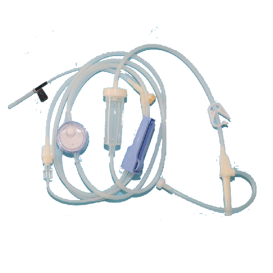 Conjunto descartável de infusão de camada dupla