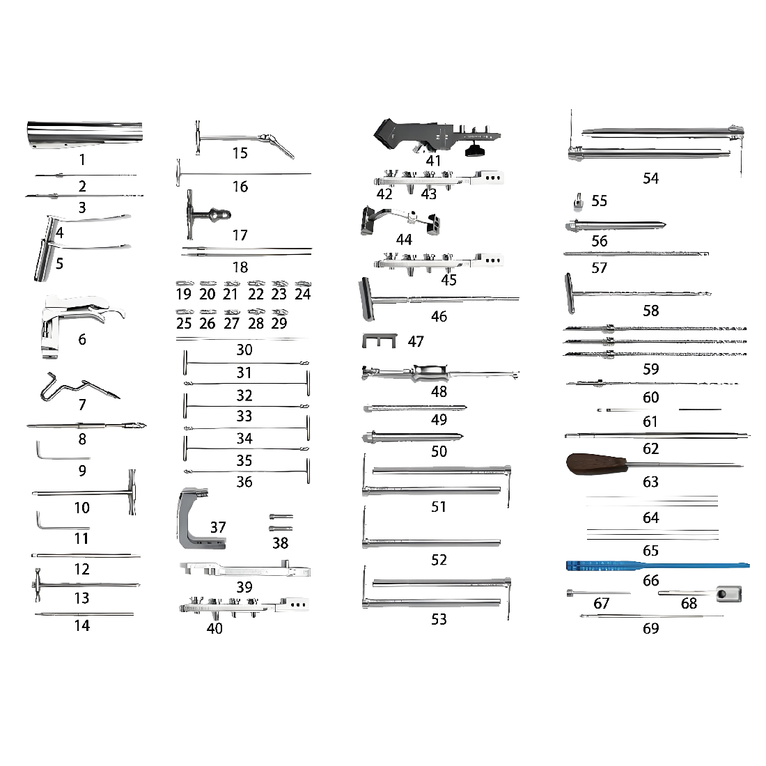 Instrumentos Set para tibial bloqueio prego (Ⅲ)