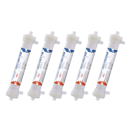 Série PP de alto fluxo polietersulfona fibra oca hemodialisador