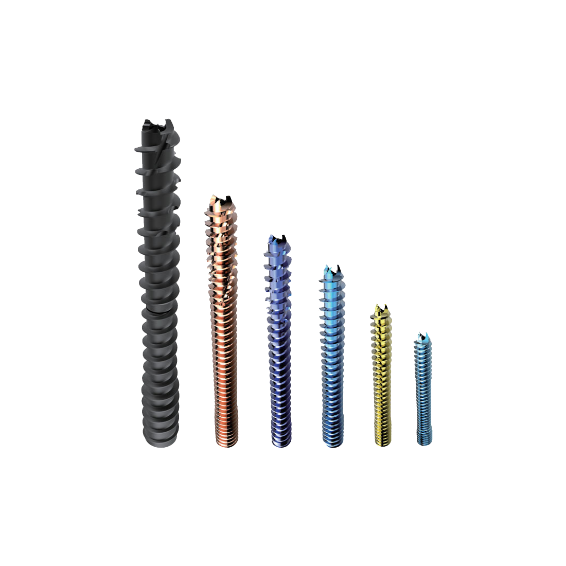 Headless Cannulated Compressão Screw (totalmente roscado)