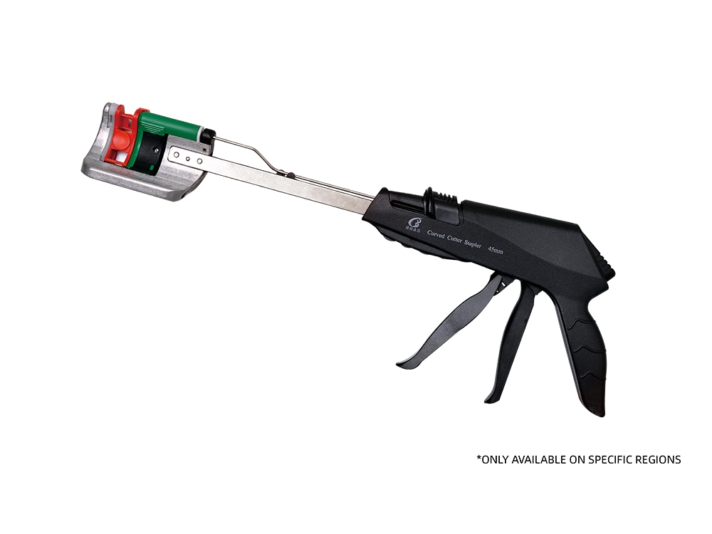 Grampeador cortador curvo dissable