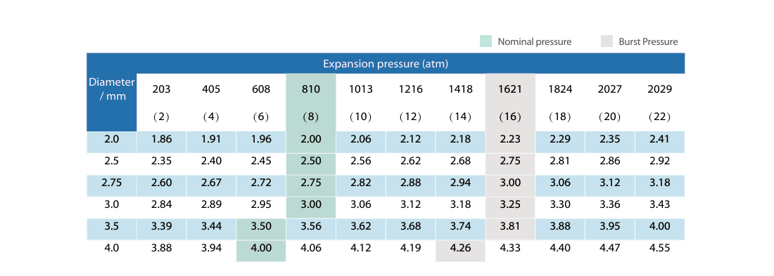Conformidade do balo